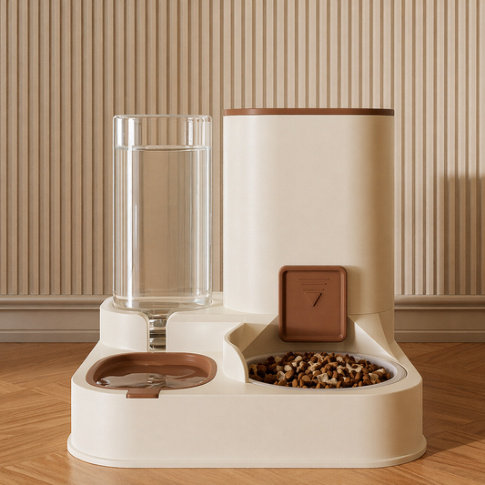2-in-1 Automatic Pet Feeder & Water Dispenser