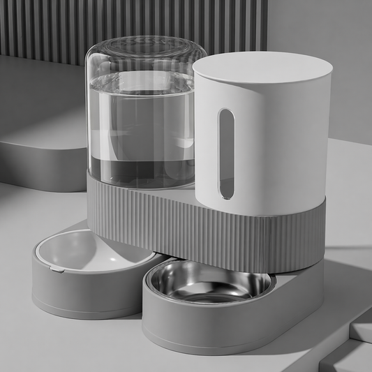2-in-1 Automatic Pet Feeder & Water Dispenser