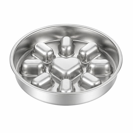 304 Stainless Steel Slow Feeder Dog Bowl