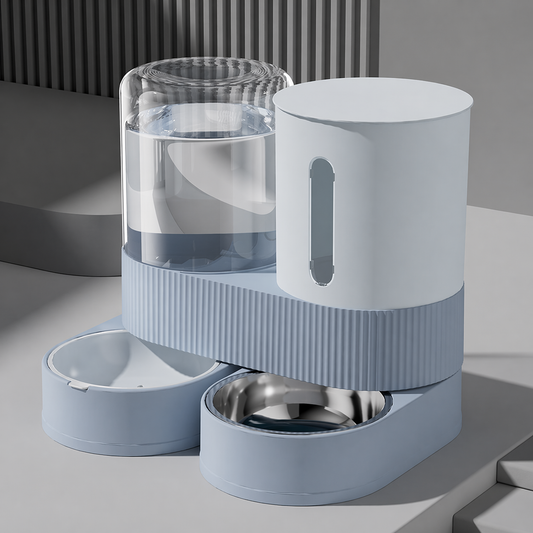2-in-1 Automatic Pet Feeder & Water Dispenser